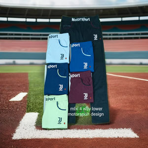 Pantalon de jogging décontracté pour homme, couleur unie, avec logo personnalisé de haute qualité, taille mi-haute élastique, en nylon/coton, idéal pour l'été – Inde - Product Image 3