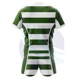 Vêtements d'entraînement de rugby unisexes personnalisés de haute qualité, antibactériens, à séchage rapide, uniforme d'équipe à transfert thermique - Product Image 2