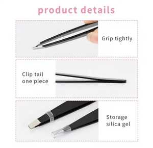 Pinzas para Cejas de Estilo Premium, Aspecto Clásico y Duradero, Instrumentos de Belleza para Uso en Salones de Belleza, Depilación y Limpieza - Product Image 3