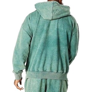 Sudadera con Capucha para Hombre, Personalizada, 400 GSM, 100% Algodón, Lavado Ácido, Felpa Francesa, Estilo Oversize, Ideal para Invierno, Venta al Por Mayor - Product Image 2