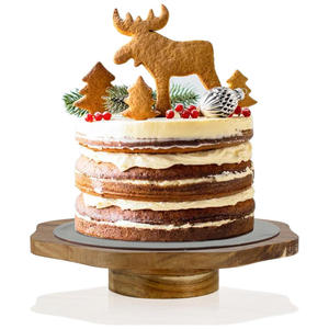 Premium Natural Wood Eco-Friendly Cake <b>Stand</b> for <b>Cupcakes</b> Pastries Desserts Wedding Cakes Rustic Handmade Design Elegant Event - Product Image 6