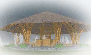 Cabaña/Restaurante Prefabricado Ecológico de Bambú, Redondo, de 50-200 m² con 360° de vista °   Ver invernadero tipo bungalow desde Vietnam - Product Image 3