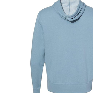 Sudadera con Capucha Azul Claro para Hombre, Cierre de Cremallera, Corte Regular, Forro Polar, Color Sólido, Diseño con Bolsillos, Ropa Casual de Otoño - Product Image 6