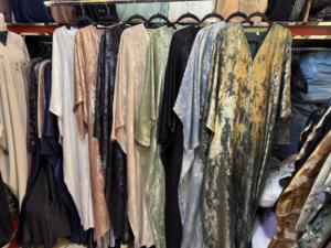 New 2026 Selling Kaftan Abaya Handmade Turkish Floor Length Long Sleeve V Neck Polyester Regular Fit Casual Evening Party <b>Flared</b> - Product Image 3