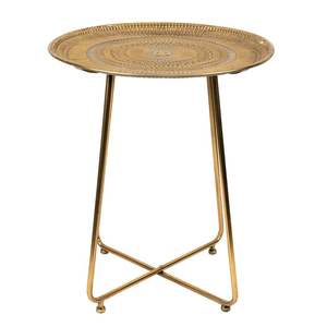 Stylish Compact Metal <b>Side</b> <b>Table</b> With <b>Storage</b> Rack And Strong Frame For Functional Home Furniture - Product Image 5