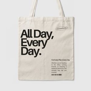 Sac fourre-tout en toile avec logo personnalisé, sac de courses réutilisable avec fermeture à bouton-pression, sac à main pour les courses, la plage et les voyages - Product Image 6