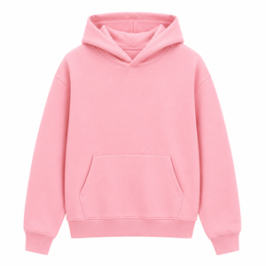 Women's & Men's Winter Oversized <b>Fleece</b> Pullover <b>Hoodie</b> Solid Pattern <b>Lined</b> Kangaroo Pocket 100% Cotton Loose Fit - Product Image 1
