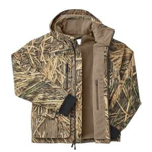 Chaqueta de Caza de Aves Acuáticas Ultra Cálida con Diseño Personalizado y Estampado de Selva, Camuflaje Verde Oscuro, Impermeable - Product Image 2