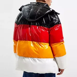 Custom Spring Stand Collar Front Logo Windproof Breathable <b>Thin</b> Duck Goose Embroidery Nylon Bomber <b>Jacket</b> - Product Image 3