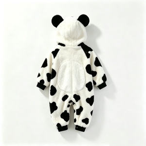 Combinaison personnalisée sur le thème du panda pour nouveau-né, costume de panda pour bébé pour Halloween, tenue de panda pour enfant en bas âge pour photos - Product Image 3