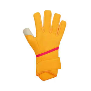 Guantes de Portero con Palma de Látex Grueso, Dedos Completos, Antideslizantes, Transpirables, Material PU, Unisex, Cierre Ajustable con Gancho y Bucle, Color Naranja - Product Image 3