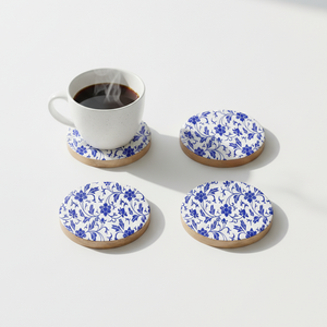 Posavasos de Madera de Mango con Mosaico Esmaltado, Estilo Clásico, Hechos a Mano, de la Mejor Calidad, para Bebidas y Té, Artesanía - Product Image 5