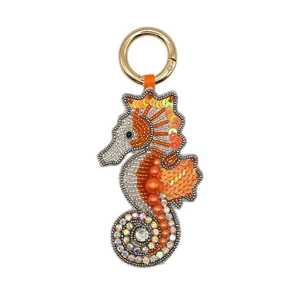 ALI FASHION ART Hand Embroidered Eco-Friendly Felt Woven Fruit Pattern Carabiner Keychain <b>Bag</b> <b>Charm</b> AFA-01 - Product Image 4