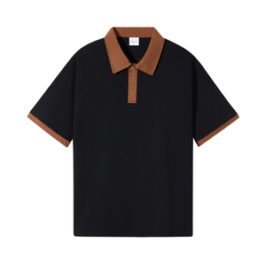 Men's Polo <b>Shirt</b> Button up Polos Casual Sports Lapel Short Sleeve Fashion Basic Color Block <b>Patchwork</b> Summer Regular Fit - Product Image 4