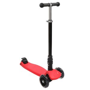 Monopattino a Tre Ruote Regolabile in Altezza per Bambini, Rosso, Pieghevole, con Luci, per Attività all'Aperto, Fascia d'Età 2-4 Anni - Product Image 5