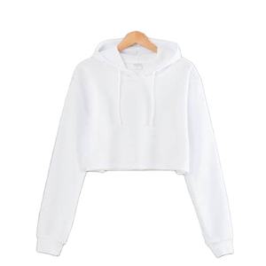 เสื้อฮู้ดดี้ผู้หญิงผ้ากำมะหยี่แบบยาว สไตล์สตรีทแวร์ แขนพอง แต่งโลโก้หลายตำแหน่ง ผ้าถักนิตติ้ง 100% คอตตอน พร้อมสำหรับฤดูหนาว - Product Image 6