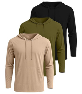 Sweat à capuche homme 2025 personnalisé avec logo, 100 % coton épais, coupe classique, hiver, uni, avec poche, séchage rapide, respirant - Product Image 1