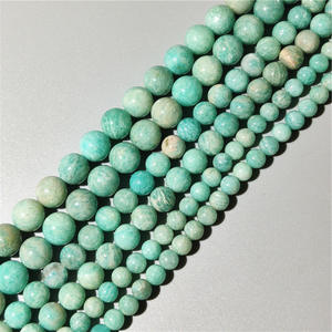 Perles en pierre d'amazonite naturelle de qualité supérieure, vente en gros, prix avantageux, perles en vrac pour bijoux femme - Product Image 4