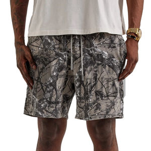 Men’s Custom Camouflage Bermuda Shorts Casual Streetwear Drawstring Shorts with <b>Elastic</b> Waist Breathable Summer Printed Shorts - Product Image 1