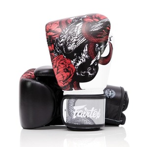ถุงมือชกมวย Fairtex แบบพิมพ์ลายเต็มรูปแบบ ถุงมือชกมวยไทย สไตล์เม็กซิกัน หนังวัวแท้ สำหรับคิกบ็อกซิ่ง ซานด้า และ MMA - Product Image 1