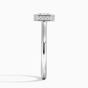 แหวน SOJ รุ่น 024 ทรง Asscher เงินแท้ 925 ประดับเพชร Luna Hidden Halo 2 กะรัต สี D ความสะอาด VVS1 มอยส์ซาไนต์ รับรองโดย GRA ราคาถูก ลดราคา - Product Image 3
