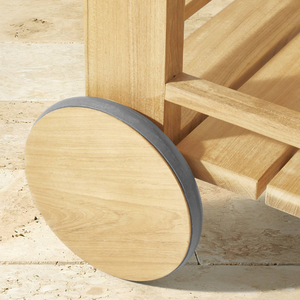 Chariot de bar en teck pour l'extérieur, pour la décoration de la maison et des hôtels, avec un design moderne et un matériau durable - Product Image 4