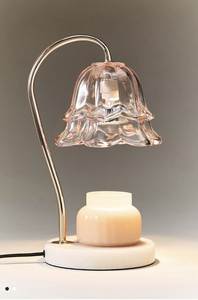 Lampe chauffe-bougie multifonction avec fonction minuterie, variateur d'intensité, cadre métallique et couvercle en verre pour la fonte de cire et le chauffage des bougies - Product Image 6