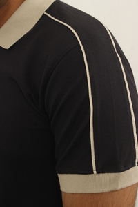 Pakistan Factory Direct Selling Top Arrival Men Quarter <b>Zip</b> <b>Polo</b> Stylish Look Custom Logo Printed Quarter <b>Zip</b> <b>Polo</b> T <b>Shirt</b> - Product Image 3