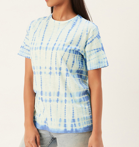 Camisetas Casuales de Manga Corta para Mujer, Corte Ajustado, 100% Algodón, Transpirables, Ecológicas, Tie Dye - Product Image 4