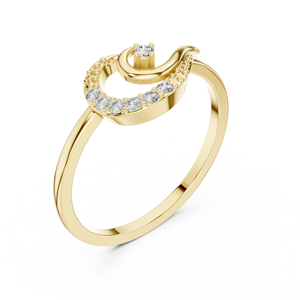 10K <b>Statement</b> Fashion <b>Ring</b> <b>for</b> <b>Women</b> in Silver with CZ - Product Image 3