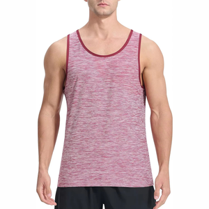2026 Men Tank Top Sleeveless Contrast Trim Gym Shirt Lightweight Breathable Fitness Workout <b>Running</b> Training Casual Summer Vest - Product Image 1