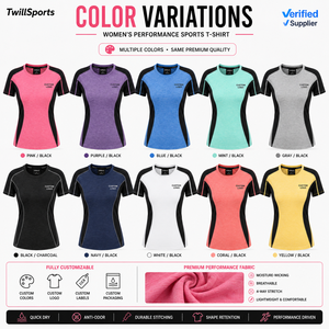 Camiseta Deportiva Personalizada para Mujer, de Secado Rápido, Transpirable, para Correr, Gimnasio, Entrenamiento, Ropa Deportiva Activa, con Bloques de Color - Product Image 5