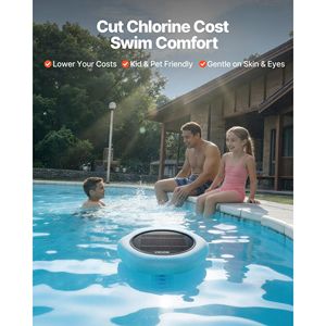 Ioniseur solaire hexagonal en cuivre pour piscine 45000 gallons, purificateur d'eau flottant automatique sans chlore, catégorie de produit : bandelettes de test - Product Image 2