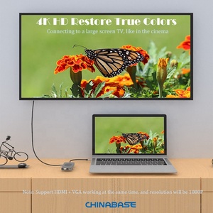 <span class=keywords><strong>USB</strong></span> C Hub13 Trong 1 Loại C Adapter Docking Station Với Sạc Không Dây 100W Pd 4K HDMI VGA <span class=keywords><strong>USB</strong></span> 3.0 Ethernet Sdtf Đối Với <span class=keywords><strong>MacBook</strong></span> Pro - Product Image 4