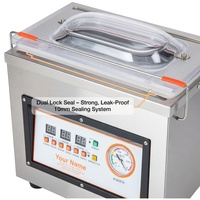 Machine de mise sous vide automatique commerciale DZ-260C 320W pour emballage alimentaire en chambre sous vide pour restaurants et cuisines (film plastique)