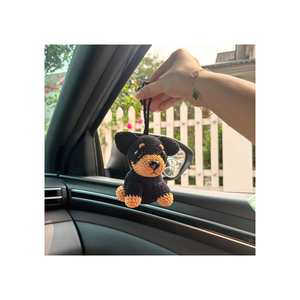 Cute Plush <b>Cat</b> Cupcake Keychain 3D Shape Soft Toy Cartoon Animal Pendant With Strawberry <b>Top</b> - Product Image 6