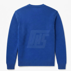 Pull en tricot élégant pour homme, léger, en tissu doux, col rond, bordure côtelée, coupe moderne, idéal pour l'hiver - Product Image 2