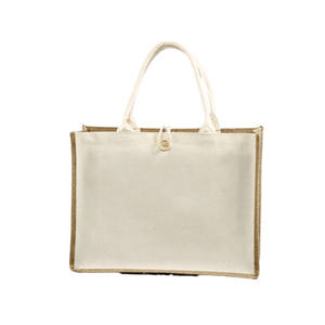 Sac fourre-tout en toile de jute personnalisé avec impression sur mesure pour cadeaux promotionnels - Product Image 1