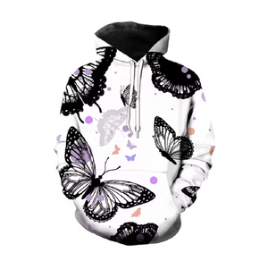 Sweat à capuche de qualité supérieure 100% coton, style sweat à capuche personnalisé - Product Image 3