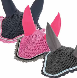 For Training Outdoor Daily Comfort Premium Riding Horse Ear <b>Bonnet</b> Durable Mesh Horse Ear <b>Bonnet</b> - Product Image 1