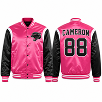 Blouson satiné lisse pour homme, personnalisable, vente en gros, style bomber, streetwear, mode décontractée, luxe, promotionnel pour équipe, marque privée, brillant