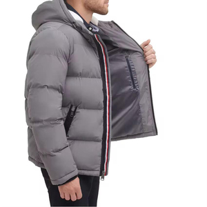 Men's Winter Puffer Jacket Thick <b>Warm</b> Cotton Padded Stand Collar Casual Coat Thick Men's Puffer Jacket <b>Warm</b> Cotton - Product Image 5