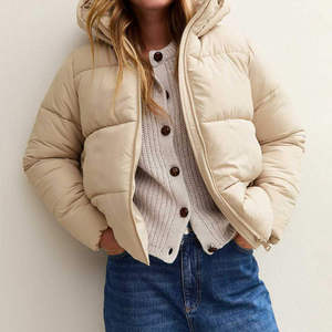 Custom Polyester Insulated Hooded Winter Puffer <b>Jacket</b> High Quality Hooded Padded Winter <b>Jacket</b> for Outdoor Wear Unisex Hooded - Product Image 5