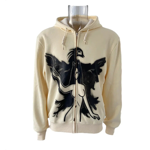 เสื้อฮู้ดดี้ผู้ชายผ้าฝ้ายฟอกสีสไตล์วินเทจ เสื้อฮู้ดดี้ฟอกสี - Product Image 2