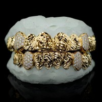 Grillz dentaires au design unique pour hommes et femmes, bijoux au brillant éclatant et au design luxueux, disponibles à la vente