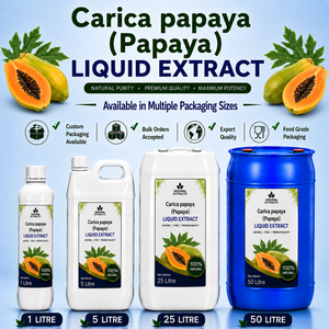 Papaya Liquid Extract Carica Papaya <b>Herbal</b> <b>Supplement</b> Food Grade Natural Extract Bulk Packaging - Product Image 1