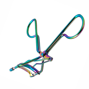 Pinzas de titanio multicolor para curar pestañas, mini rizadores de pestañas de acero inoxidable alemán para pestañas artificiales - Product Image 2