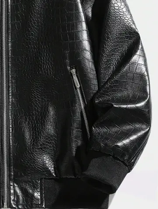 Chaqueta de Moda Masculina para Invierno 2026, Superventas, con Logotipo Personalizado, Cuero Vacuno 100% de Alta Calidad, Impermeable, Ecológica, Estilo Urbano - Product Image 5
