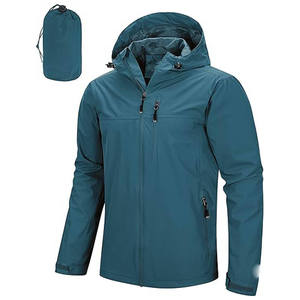 Veste imperméable pour homme avec capuche réglable et tissu respirant pour une utilisation en extérieur, fabriquée avec des matériaux de haute qualité - Product Image 4
