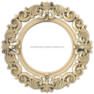 Marco de espejo de boda de madera hecho a mano moderno de calidad de exportación para decoración de habitaciones espaciosas disponible a granel de la India - Product Image 6